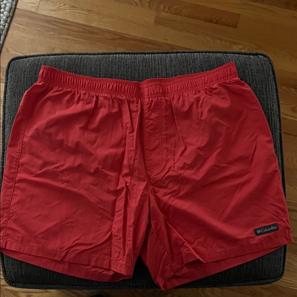 Columbia Men's Vibrant Red Swim Trunks